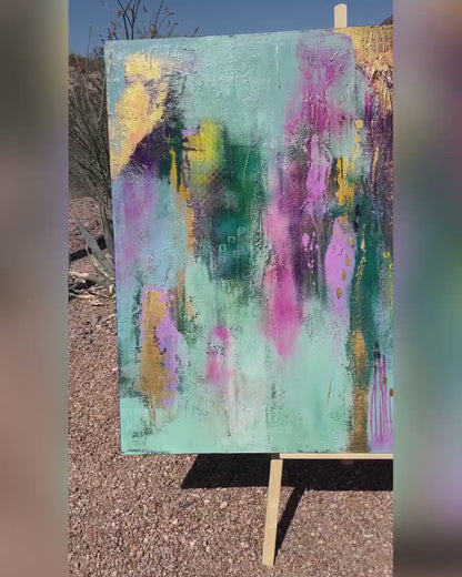 48 x 60 Original Abstract Painting, Contempory Art